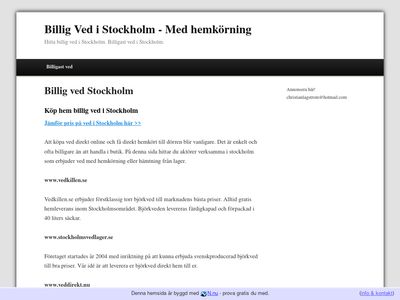 Billig ved Stockholm - http://billigvedstockholm.n.nu