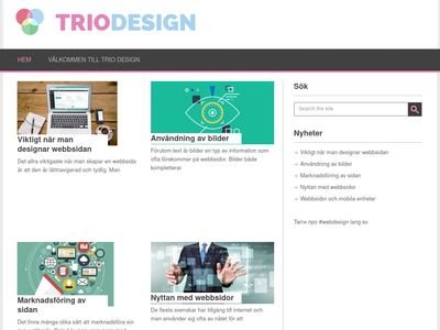 Hemsida - http://www.triodesign.se