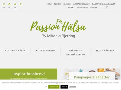 Passion för hälsa | För optimal livskvalité - http://passionforhalsa.se
