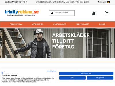 Reklamartiklar Profilkläder & Arbetskläder - http://www.trinityreklam.se
